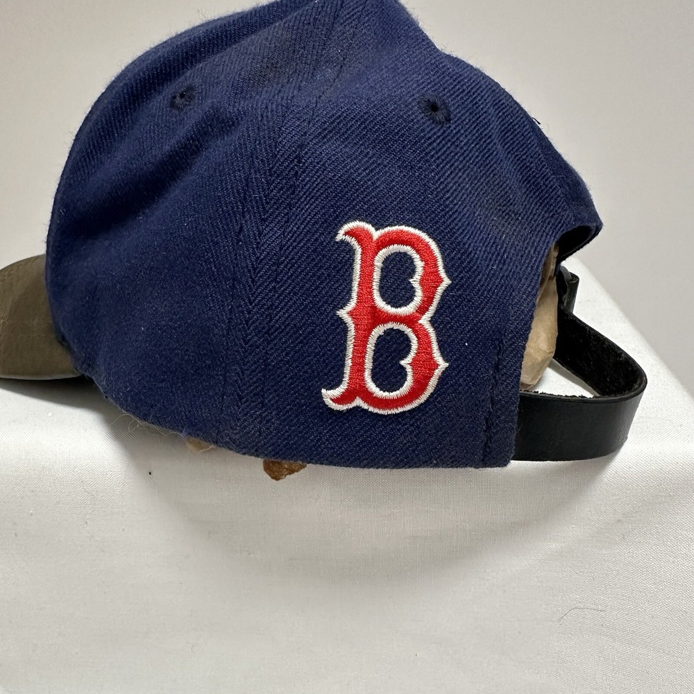 Boston Red‎ Sox MLB Medallion Cap Wool Blend Blue Strap Back Annco - Picture 3 of 7